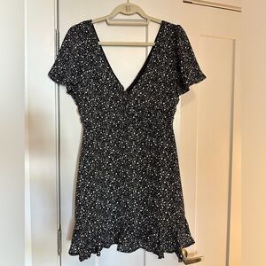 Forever 21 Black Floral Mini Dress